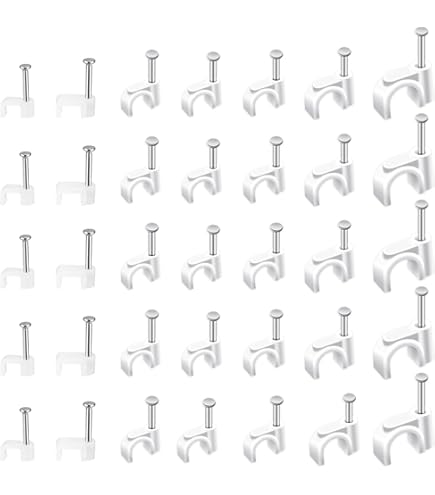 Klemmfix Nagelschellen 200 Stück - Kabelschellen Für Kabel & Leitungen Ø 3-13mm