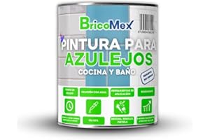 BRICOMEX Pintura para Azulejos Acabado Mate | Gran Adherencia | Fácil Aplicación | Secado Rápido (750 ml, Blanco)