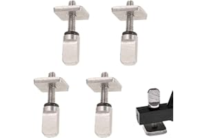 LEPIDI 4 Conjuntos Tornillo para Tabla de Surf, Tornillo de Aletas de Tabla de Surf, Durable Acero Inoxidable M4 Tornillo Tabla Surf para Tabla Larga, Tabla Surf, Tabla Remo y Tabla Surf Remo (Plateado)