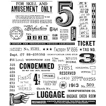 Stampers Anonymous_AGW Cling RBBR - Set di francobolli con testo piccolo, taglia unica