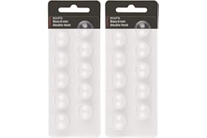 VRYTH Hearing Aid Domes for Oticon, Compatible with Hearing aid Accessories(6 mm/2 Pack）Oticon Minifit Double Vent Bass Domes for Oticon Hearing Aid Supplies