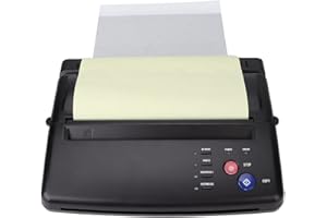 ‎SONEW Sonew Tattoo Stencil Drucker, Professionelle Tattoo Transfer Schablonenmaschine A4 A4 Kopierer Thermal Schablonenpapier Drucker Kit(EU)