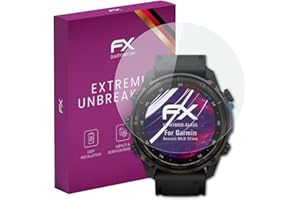 atFoliX Glasfolie kompatibel mit Garmin Descent Mk3i 51mm Panzerfolie, 9H Hybrid-Glass FX Schutzpanzer Folie