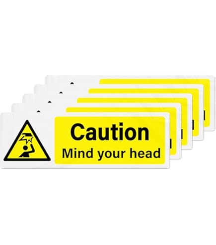 Warning Mind Your Head Sign - A5 Self-adhesive Vinyl ... - UK