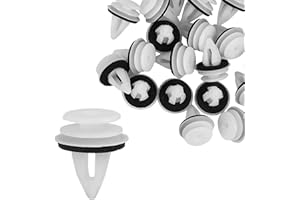 ‎X AUTOHAUX X AUTOHAUX Auto Befestigung Clips 51418224768 Halteklammern Türverkleidung Klammern Stoßstangen Kunststoff weiß für BMW E46 E90 F30 X5 X3 E60,20 Stück