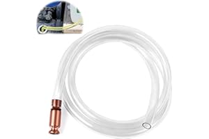 WPPQWP Schüttelschlauch Benzin 180 cm Länge, Handpumpe Wasser, Handpumpe zum Umfüllen von Kraftstoff/Benzin/Wasser/Diesel, Transparent