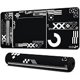 McStorey XXL Oyuncu Mouse Pad 90x40 cm 3mm Dikişli Kaymaz Taban B&uuml;y&uuml;k Gaming Desk Mat GRID Collection