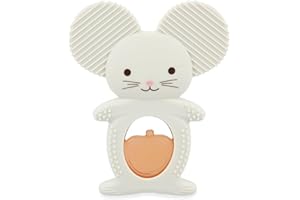 Kaloo - Anneau de Dentition Réfrigérant Souris – Jouet Bébé en Silicone Souple - Soulage les Gencives Sensibles - Facile à Attraper - Lavable - Dès 6 Mois -K208005