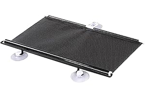 Ardorman Windshield Sun Shade - Retractable Windshield Sun Shade | Car Window Shade Cling Sunshade for Car Windows Sun, Glare, and UV Rays Protection for Your Child