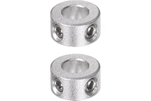 QUARKZMAN 2pcs Bague de Réglage Bague Arrêt d'axe Butée Arbre Collier 6mm Alésage Aluminium Alliage, 12mm OD, 6mm Largeur pour Roue Brouette Pont, Boite Vitesse Ensembles CNC Anodisation