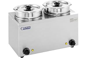 Royal Catering - RCBM-2/4R - Stazione elettrica per zuppe - 5,5 L