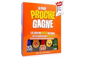 PLATONIA GAMES Le Plus Proche Gagne - Vainqueur Grand Prix du Jouet 2025 - Le Jeu De Quiz Ultime - Jeux de société Famille - Jeux d’Ambiance & Culture générale - Cadeau Familles & Amis.