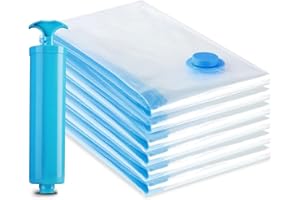 EDENCOMER 60x40cm Vakuumbeutel, Jumbo Vakuumbeutel für Kleidung Bettdecken Aufbewahrungsbeutel Reise Vakuum Wiederverwendbar Kleiderbeutel Bettdecken