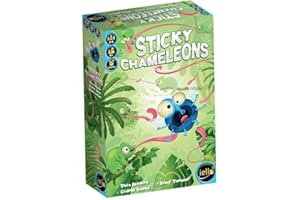 IELLO- Sticky Chamaleones Chaméléons Juego de Ambiente, Color Verde (51407)