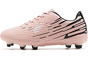 EPIMENO Football Shoes for Boys Girls Kids Firm Ground Unisex Soccer Cleats Baseball Shoes(Little Kid/Big Kid)