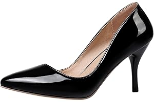DIUNIARZA Donna Pompe a Spillo Appuntito Pompe Elegantii Senza Chiusura Scarpe Elegantii con Tacco Alto Solid Scarpe, Numero 31-48