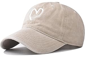 MAZELIKEHOOD Baseball Cap Adjustable Unisex Cotton Breathable Casual Sport Heart Sun Hat for Women Men
