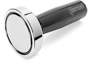 SENSEI® Aimant en Néodyme Puissant avec Poignée – Ø 48 mm, Force d'Adhérence 80 kg, Détecteur de Rails Placo, Aimant Fileté M8 pour Atelier et Industrie