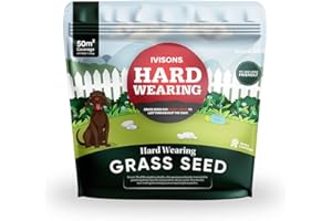 Ivisons Premium Hard Wearing Grass Seed 1.75kg | Fast Growing Lawn Seed | Rye Grass Seeds Patch Lawn Repair | Dog Friendly | Robust High Traffic Mix | Covers 50 m2