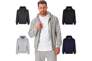 Iron Mountain IMSWT204 Filato Recuperato da Uomo Eco Friendly Anti PIL Morbido Pile Flessibile Comodo Abbigliamento da Lavoro Zip con Cappuccio Felpa con Cappuccio Top Felpa