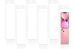 LUCYSTUDIO Bolsas de Celofán Autodhesiva Largo 8x28cm 100pcs Bolsas de Plástico Transparente OPP Bolsas Sellada con Banda Adhesivo 50µm para Joyas Velas Artesanía Decoración Fiesta(5 Tamaños a Elegir)