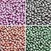 Produktbild 400 pcs 4 Farben, Tschechische Facettierten Glasperlen, Fire-Polished, Runde 4 mm, Set 407 (4FP051 4FP052 4FP056 4FP057)