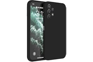 Topme Coque pour Samsung Galaxy A32 5G (6.5" inches) Etui Housse, Protecteur de Peau en Silicone TPU - Le Noir