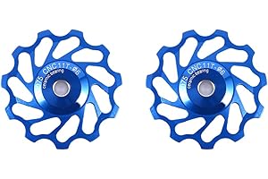 Alomejor Polea de Cambio Trasero Rueda de guía de Aluminio Rueda de Cambio Rueda de Cambio para Bicicleta de Carretera MTB