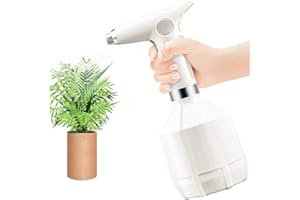 FiiMoo Elektrische Sprühflasche für Zimmer- / Garten Pflanzen, Elektrische Gießkanne, Automatische Wässerungs Flasche für Alkohol, Reinigung nach Hause, 1000ML Garten Hand Tiny Auto Sprayer (Weiß)