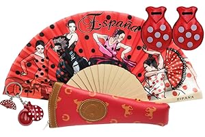 Planta Color Handmade Fan with Cover Made in Spain and Accessories