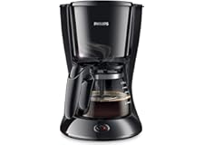 PHILIPS Coffee Maker 0.6 Litre Glass Jug for up to 7 cups - Automatic shut-off after 30 min - No Filter Included - ‎HD7432/20