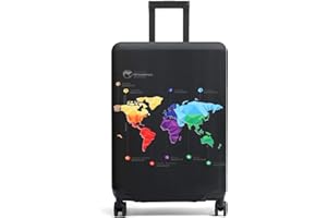 Youth Union Custodia Valigia 18-32 Pollici Fibra di Carbonio di Bambù Luggage Cover in Poliestere Trasparente Viaggio Luggage Trolley Case Cover Protector