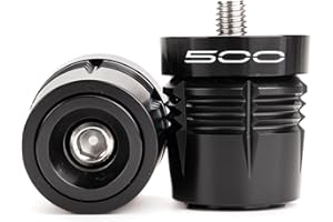 ZESIDIMO Per Kawasaki Ninja400 Ninja500 SE Z400 Z500 Z 400 500 2019-2025 2024 2023 Manopole Manubrio Moto Tappi Terminali Tappi Slider (Nero-500)