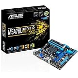 Asus M5A78L-M PLUS/USB3 Mainboard Sockel AM3+ (µATX, AMD 760G,  4x DDR3-Speicher, 6x SATA 3Gb/s, 4x USB 3.1 Gen 1, 8x USB 2.0