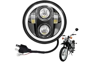 ANEELV Strålkastare 5,75" med halvljus DRL, kompatibel med Simson Simson S51 S70 S50 S50B