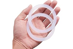 Litorange 8 piezas de repuesto de silicona de grado alimenticio (mejor que el caucho) para ollas de aluminio para cafeteras Moka Express Dama Espresso Bialetti 9 tazas.