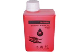 SHIMANO Olio minerale per freni a disco, per freni a disco, rosso, ISMDBOIL05M