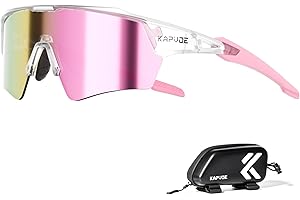 KAPVOE Gafas de Ciclismo Fotocromáticas Hombre Gafas de Sol Deportivas Mujer Transparente Gafas MTB Protección UV400 Gafas Bicicleta Montaña con TR90 Marco Gafas Bici BTT Ciclista Running Pesca K198