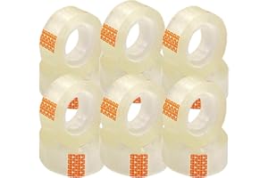 various Celo Klebeband, transparent, extra stark, 12 Rollen, 18 mm x 35 m, für den allgemeinen Gebrauch für Schule, Zuhause und Büro