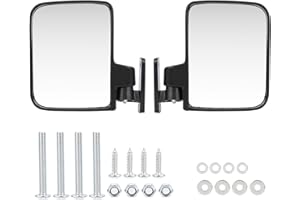 AYNEFY Coppia Cart Universali Specchi Laterali Pieghevoli, Specchi Retrovisori per Cart Specchi Convessi Specchietti Laterali Facili Montare Accessori Auto Ricambi