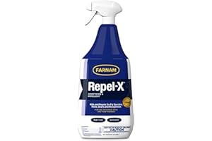 Farnam Repel-X Ready-To-Use Fly Spray, Insecticide And Repellent For Horses And Dogs, 32 Fluid Ounces, 1 Quart Bottle With Trigger Sprayer