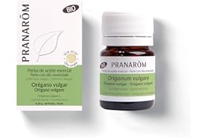 PRANAROM - Perlas Orégano - Aceite Esencial 100% Natural y Bio - Minicápsulas Faciles de Tragar - Apoyo a la Digestión - Formato Práctico - Sabor neutro - AEQT - 60 minicápsulas
