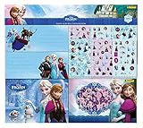 Contenido: 12 tarjetas de fiesta (colores surtidos), 18 álbum de pegatinas (colores surtidos), con 12 páginas y 192 adhesivos