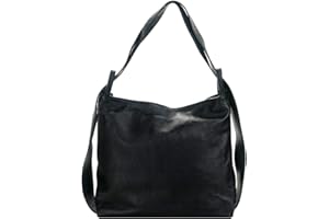 Bottega Carele Borsa a spalla in vera pelle trasformabile in zaino made in Italy