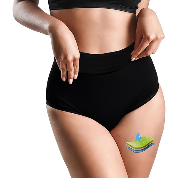 OVRUNS Menstruatie Badmode Lekvrije Bikini Korte Onderbroeken Waterdichte Menstruatie Zwembroek voor Tieners, Meisjes Vrouwen, Zwart, S OVRUNS Menstruatie Badmode Lekvrije Bikini Korte Onderbroeken Waterdichte Menstruatie Zwembroek voor Tieners, Meisjes Vrouwen, Zwart, S
