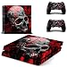 Produktbild Skin-Aufkleber für PS4,Sopear Vinyl Skull Pattern Full Schutzhülle Skin Cover Sticker Aufkleber Set für Sony PS4 Console DualShock Controller