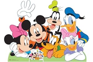 Star Cutouts Ltd SC1062 Mickey Mouse and Friends Card Board, Group Cut Out, 99 x 137 x 99 cm