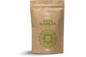 Kaolin Clay Powder - 100g - Natural White Kaolin Clay Powder for Face, Hair, Body - Deep Skin Pore Cleansing - White Cosmetic Clay Powder