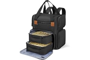 Deciniee Sac pour Rangement Vernis à Ongle: Sac Organisateur de Vernis à Ongles pour 84 Bouteilles (15 ML) et Une Lampe à Ongles - Grande Sac pour Vernis à Ongles avec 2 Poches Amovibles