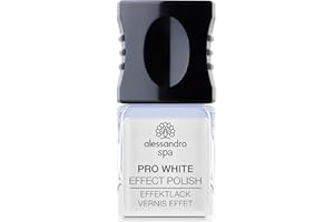 ‎ALESSANDRO Spa Pro White Nail Effect Polish - Optisch aufhellender Nagellack gegen Verfärbungen der Nageloberfläche, 10 ml